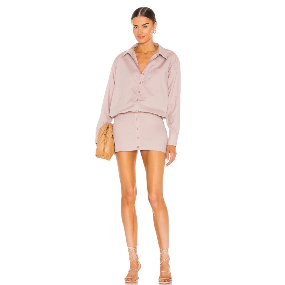 L'Academie⭐️Xavier Mini Dress in Beige